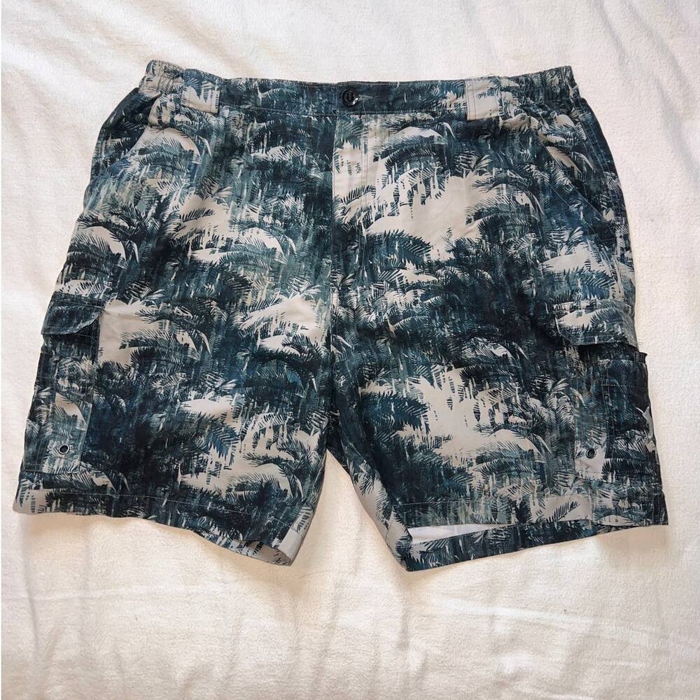 Reel Legends Tropical Printed Swim Trunks- XL